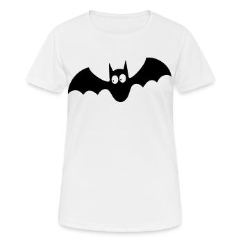 bat 001 - T-shirt respirant Femme - blanc - Devant - AI Model Female 172 dark (172cm)