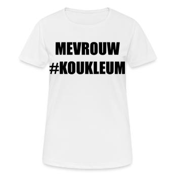 Frau koukleum Für Frauen, die kalt sind * - Frauen T-Shirt atmungsaktiv - Weiß - Vorne - AI Model Female 172 dark (172cm)