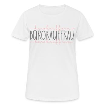 Bürokauffrau Geschenk Büro Schnörkel - Frauen T-Shirt atmungsaktiv - Weiß - Vorne - AI Model Female 172 dark (172cm)