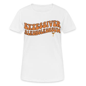 Excessive Alcohol Consumption Party - Women's Breathable T-Shirt - white - Front - AI Model Female 172 dark (172cm)