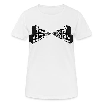 Infinity Sound Tunnel - Frauen T-Shirt atmungsaktiv - Weiß - Vorne - AI Model Female 172 dark (172cm)