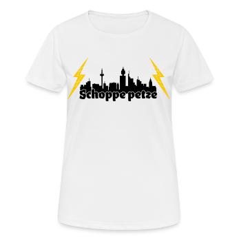 Schoppe petze ffm skyline - Frauen T-Shirt atmungsaktiv - Weiß - Vorne - AI Model Female 172 dark (172cm)