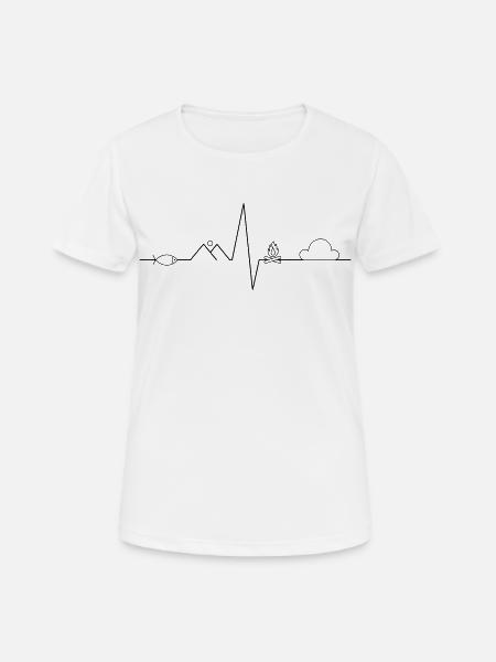 Outdoor Design - Frauen T-Shirt atmungsaktiv - Weiß