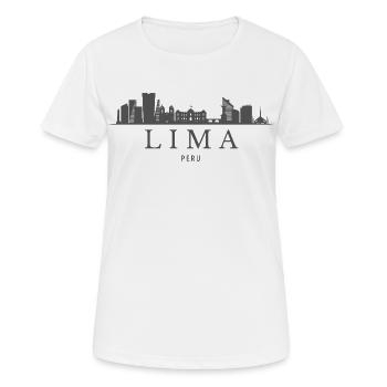 Lima, Peru, Limas Skyline - Frauen T-Shirt atmungsaktiv - Weiß - Vorne - AI Model Female 172 dark (172cm)