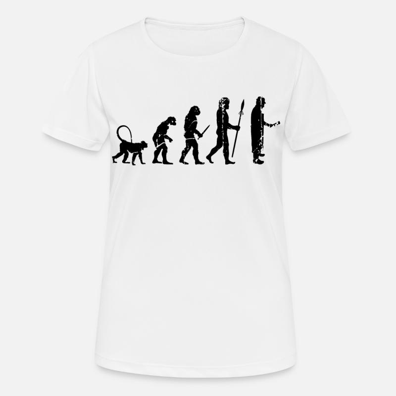 Fleischer Evolution - Frauen T-Shirt atmungsaktiv - Weiß