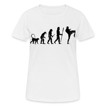 Kickboxer - Frauen T-Shirt atmungsaktiv - Weiß - Vorne - AI Model Female 172 dark (172cm)