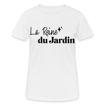 Reine du jardin - T-shirt respirant Femme - blanc - Devant - AI Model Female 172 dark (172cm)