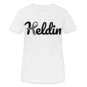 Heroine Cancer - Women's Breathable T-Shirt - white - Front - AI Model Female 172 dark (172cm)