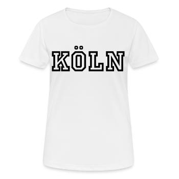 Cologne - T-shirt respirant Femme - blanc - Devant - AI Model Female 172 dark (172cm)