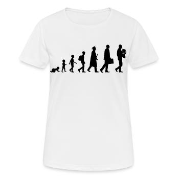 Développement du corniste - T-shirt respirant Femme - blanc - Devant - AI Model Female 172 dark (172cm)