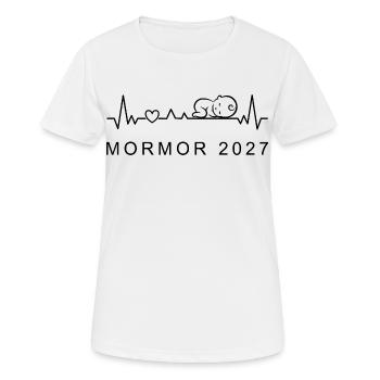 Oma 2027 Herzschlag Schwangerschaft Schwedisch - Frauen T-Shirt atmungsaktiv - Weiß - Vorne - AI Model Female 172 dark (172cm)