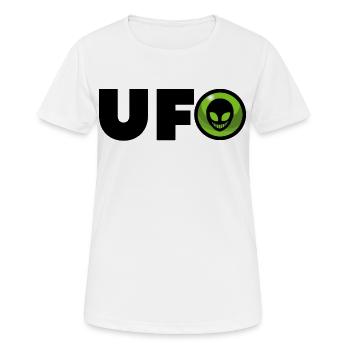 Alien Alien-Logo - Frauen T-Shirt atmungsaktiv - Weiß - Vorne - AI Model Female 172 dark (172cm)
