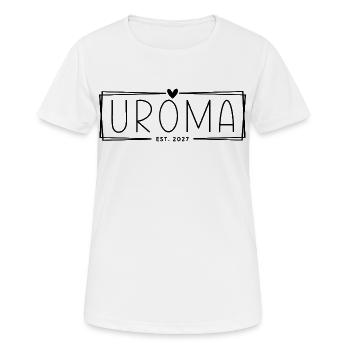 Uroma 2027 - Frauen T-Shirt atmungsaktiv - Weiß - Vorne - AI Model Female 172 dark (172cm)