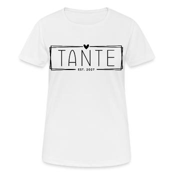 Tante 2027 - Frauen T-Shirt atmungsaktiv - Weiß - Vorne - AI Model Female 172 dark (172cm)