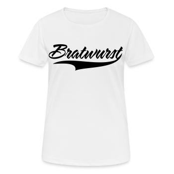 saucisse - T-shirt respirant Femme - blanc - Devant - AI Model Female 172 dark (172cm)