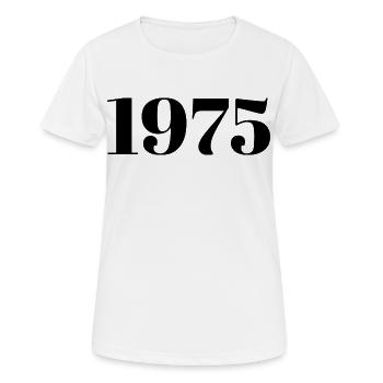 1975 Vintage 1975 Retro 1975 Anniversary 1975 - Women's Breathable T-Shirt - white - Front - AI Model Female 172 dark (172cm)