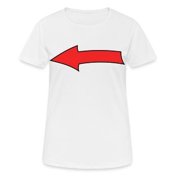 Arrow bow - Women's Breathable T-Shirt - white - Front - AI Model Female 172 dark (172cm)