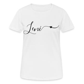 Leni Name Vorname Dekorativ - Frauen T-Shirt atmungsaktiv - Weiß - Vorne - AI Model Female 172 dark (172cm)