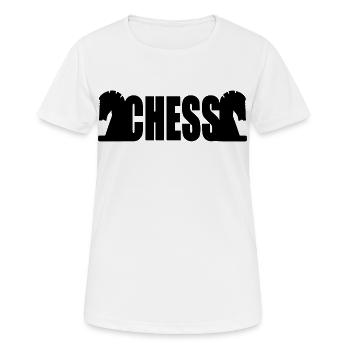 Schach - Frauen T-Shirt atmungsaktiv - Weiß - Vorne - AI Model Female 172 dark (172cm)