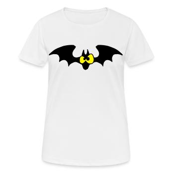 Staring Bat - Two Color Design - Women's Breathable T-Shirt - white - Front - AI Model Female 172 dark (172cm)