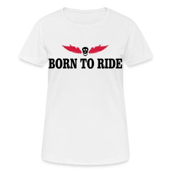 biker - Women's Breathable T-Shirt - white - Front - AI Model Female 172 dark (172cm)
