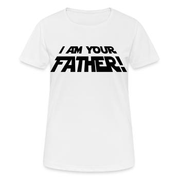 i am your father - Women's Breathable T-Shirt - white - Front - AI Model Female 172 dark (172cm)