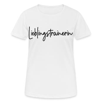 Lieblingstrainerin Trainerin - Frauen T-Shirt atmungsaktiv - Weiß - Vorne - AI Model Female 172 dark (172cm)