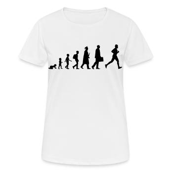 Développement d’un coureur - T-shirt respirant Femme - blanc - Devant - AI Model Female 172 dark (172cm)