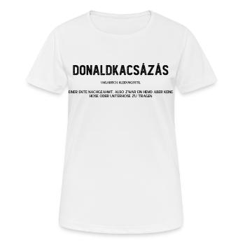 donaldkacsazas - Frauen T-Shirt atmungsaktiv - Weiß - Vorne - AI Model Female 172 dark (172cm)