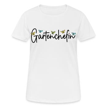 Garten Chefin Gartenarbeit Gärtnerin Gartenchefin - Frauen T-Shirt atmungsaktiv - Weiß - Vorne - AI Model Female 172 dark (172cm)