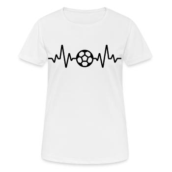 Fußball - Frauen T-Shirt atmungsaktiv - Weiß - Vorne - AI Model Female 172 dark (172cm)