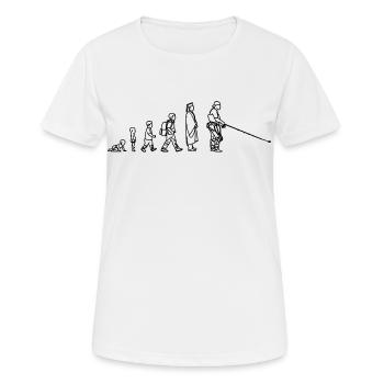 Évolution de Fischer - T-shirt respirant Femme - blanc - Devant - AI Model Female 172 dark (172cm)
