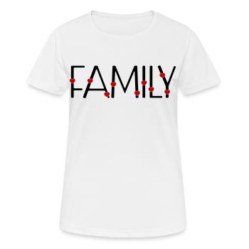 Family - Women's Breathable T-Shirt - white - Front - AI Model Female 172 dark (172cm)