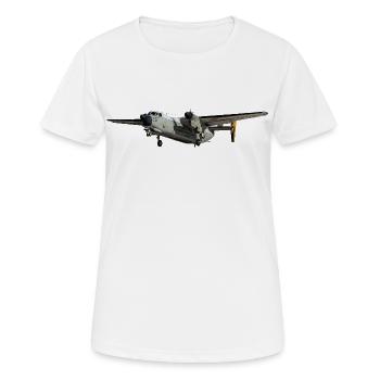C-2A Greyhound - T-shirt respirant Femme - blanc - Devant - AI Model Female 172 dark (172cm)