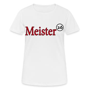 Meister 2026 Meisterschaft - Frauen T-Shirt atmungsaktiv - Weiß - Vorne - AI Model Female 172 dark (172cm)