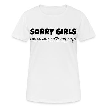 Vergeben Ehemann Stolz Liebesbeweis Romantisch - Frauen T-Shirt atmungsaktiv - Weiß - Vorne - AI Model Female 172 dark (172cm)