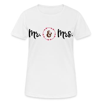 mariage - T-shirt respirant Femme - blanc - Devant - AI Model Female 172 dark (172cm)
