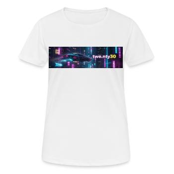 Opening Design - Women's Breathable T-Shirt - white - Front - AI Model Female 172 dark (172cm)