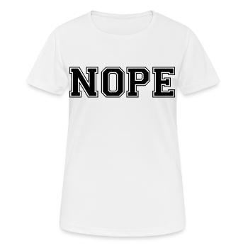 Non - T-shirt respirant Femme - blanc - Devant - AI Model Female 172 dark (172cm)