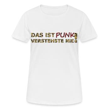 Das ist Punk - Frauen T-Shirt atmungsaktiv - Weiß - Vorne - AI Model Female 172 dark (172cm)