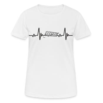 Glockenspiel Xylophon Musik Melodie Rhythmus Herz - Frauen T-Shirt atmungsaktiv - Weiß - Vorne - AI Model Female 172 dark (172cm)