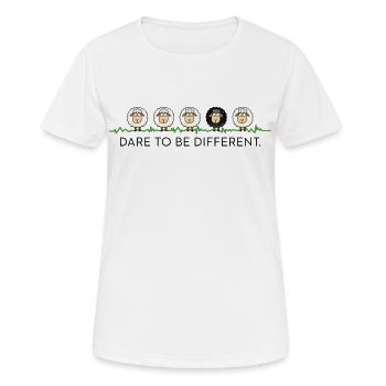 Dare To Be Different – Black Sheep - Women's Breathable T-Shirt - white - Front - AI Model Female 172 dark (172cm)
