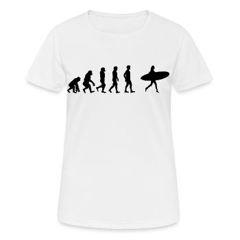 Surfergirl - Frauen T-Shirt atmungsaktiv - Weiß - Vorne - AI Model Female 172 dark (172cm)