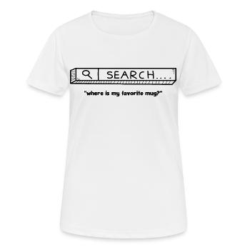 favorite mug - Frauen T-Shirt atmungsaktiv - Weiß - Vorne - AI Model Female 172 dark (172cm)