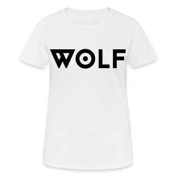 wolf - Women's Breathable T-Shirt - white - Front - AI Model Female 172 dark (172cm)