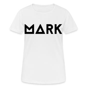 Vorname Mark - Frauen T-Shirt atmungsaktiv - Weiß - Vorne - AI Model Female 172 dark (172cm)