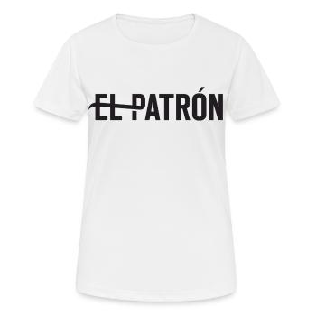 El Patron – Latino Style Print - Women's Breathable T-Shirt - white - Front - AI Model Female 172 dark (172cm)