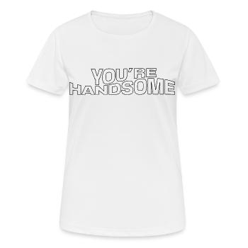 You're pretty – stylish design with compliments - Women's Breathable T-Shirt - white - Front - AI Model Female 172 dark (172cm)