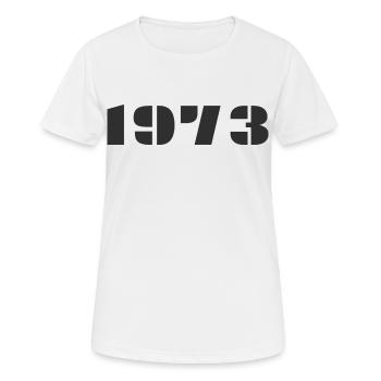 1973 - Women's Breathable T-Shirt - white - Front - AI Model Female 172 dark (172cm)