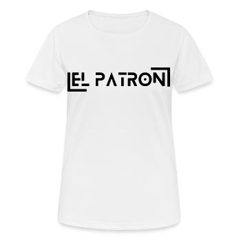 El Patron – Der Chef Look - Frauen T-Shirt atmungsaktiv - Weiß - Vorne - AI Model Female 172 dark (172cm)